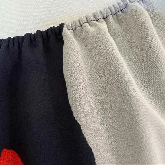 ๐HP๐ Vince Camuto Balloon Sleeve Blouse Pleated Elastic Waist Size Medium - Picture 11 of 11